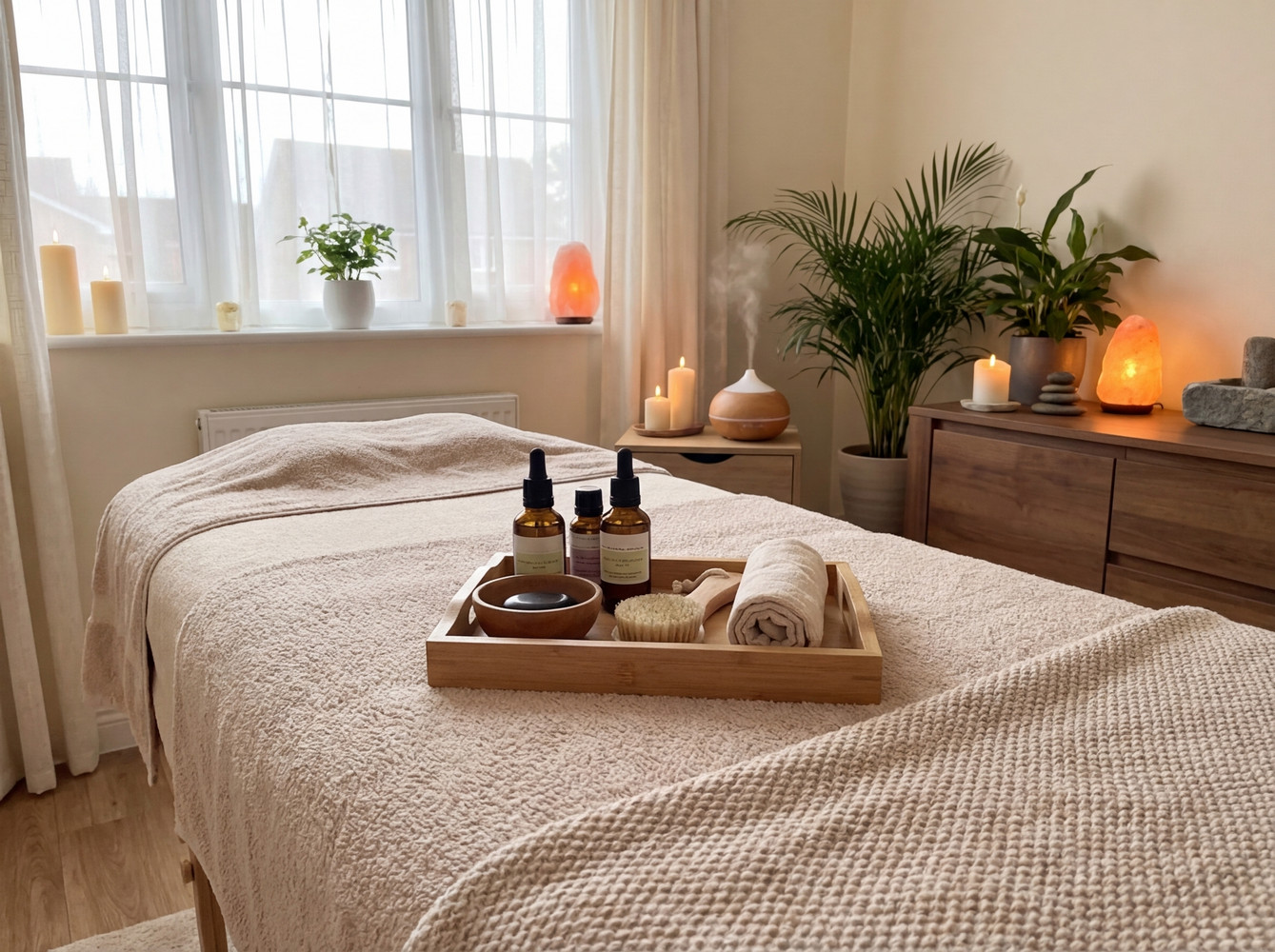 Relaxing treatment room environment